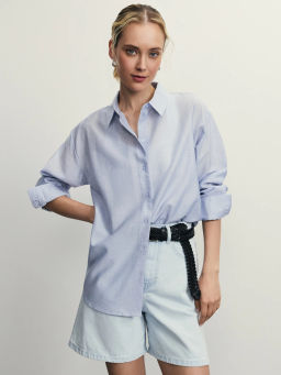 Джинсовые шорты А-силуэта / Zarina