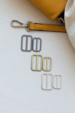 Фурнитура сумочная металл Gamma GHY-30 Шлевка 35 х 24 мм 5 x 2 шт. №04 под никель