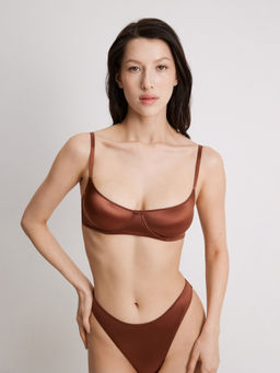 Infinity / Бюстгальтер с мягкой чашкой жен. Isen ореховый - Infinity Lingerie фото 3