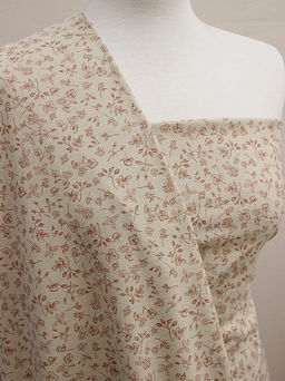 Теплый хлопок Кассия цв.св.бежево-оливковый, ш.1.5м, хлопок-100%, 150гр/м.кв - Купава фото 5