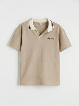 Polo Yaka Nak??l? Erkek ?ocuk Ti??rt