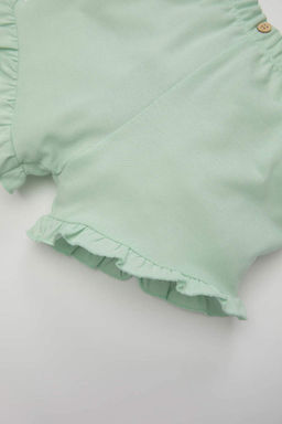 Шорты из пике для маленьких девочек - Defacto фото 3