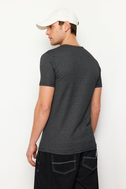 TRENDYOL MAN Siyah Regular/Normal Kesim Dokulu Yaz? Bask?l? T-Shirt TMNSS24TS00199 - Trendyolmilla фото 2