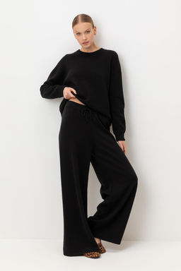 ЕВ 444/ш/черный брюки жен