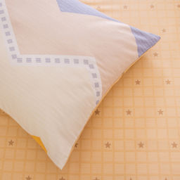 Комплект постельного белья Люкс Сатин 100% хлопок на резинке AR360 140*200*25 Евро 4 Наволочки