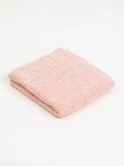 Махровое полотенце c бортом цвет персик, 50х90см,100% хлопок
