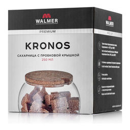Сахарница стеклянная с крышкой Walmer Kronos, 0.25 л, цвет пробковый  фото 9