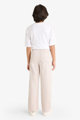 %100 Pamuk Beli Lastikli Gabardin Pantolon Erkek _ocuk - Defacto фото 6