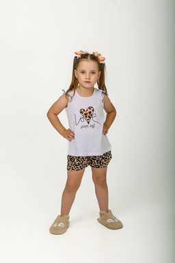 Костюм М224031Пкб коричневый/белый