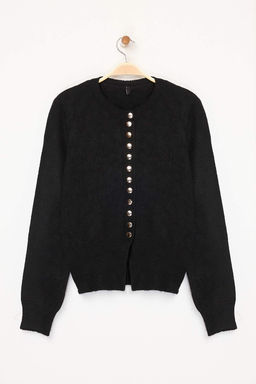 TRENDYOLMILLA Koyu Gri Basic Dugmeli Ceket Gorunumlu Triko H?rka TWOAW25HI00164  фото 14