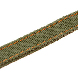 Ошейник брезентовый двухслойный, 50 х 2 см, ОШ 25-35 см, хаки - Пижон фото 4