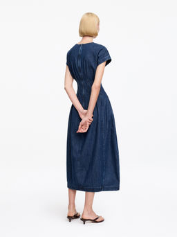 Vestido denim plisado - H&m фото 3