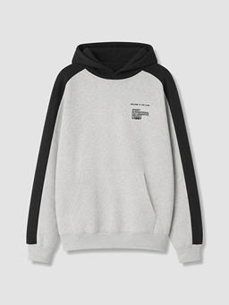 Slogan Bask?l? Erkek ?ocuk Sweatshirt