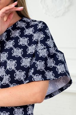 Платье женское из барби Барбара 2 вензель на синем - Амадэль фото 11