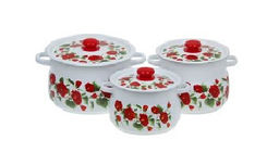 ЭМ_Набор кастрюль цил. 3 пр РАМО (3,5 л,5,5 л,8,0 л), арт. N17B60