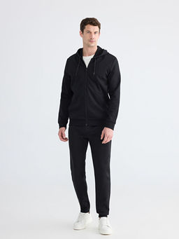 Kap??onlu Erkek Fermuarl? Sweatshirt
