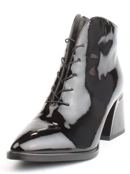 04-Z4229R-2 BLACK Ботильоны демисезонные женские (натуральная кожа, натуральная байка)