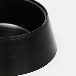 Цена за 5 шт. Миска 300 мл, 14.5×4.7 см, черный глянец