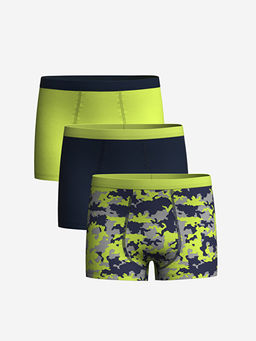Bask?l? Erkek ?ocuk Boxer 3l?