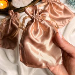 Мешочек: Атлас бежевый (3 шт)