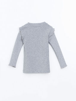 Bisiklet Yaka Nak??l? K?z ?ocuk Ti??rt - Waikiki фото 3