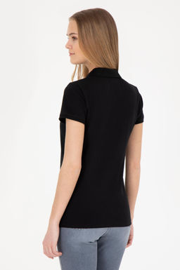 Kad_n Siyah Basic Polo Yaka Ti__rt Sepette S_rpriz _ndirim - U.s. polo assn фото 5