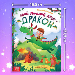 Подарочный набор «Мой друг дракон», книга в твердом переплете, мягкая игрушка