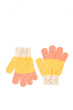 K_z _ocuk Neon Pembe Eldiven