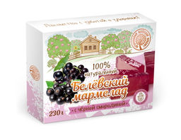 Мармелад белевский Черная смородина 230г - Натуральный белевский продукт фото 2