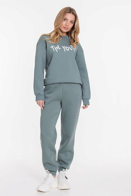 Костюм М324185Па серо-зеленый