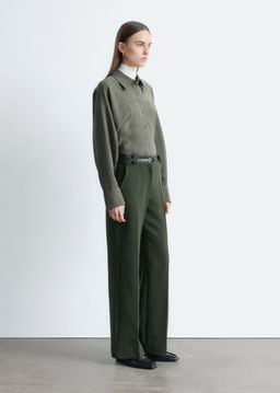 Pantalones rectos con pliegues marcados - H&m фото 9