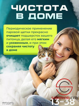 Паровая щ?тка для кошек и собак