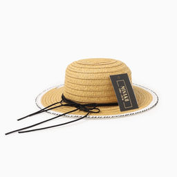 Шляпа для девочки MINAKU «Куколка», жёлтая, размер 50