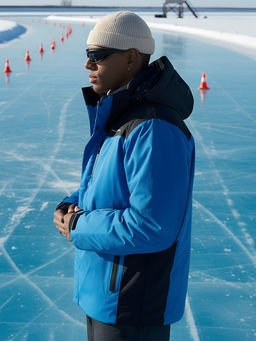 Горнолыжная куртка мужская зимняя голубого цвета 7611Gl - Mtforce фото 22