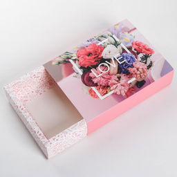 Цена за 5 шт. Коробка для сладостей LOVE , 20 15 5 см - Дарите счастье фото 4