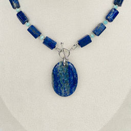 Колье из Лазурита и Амазонита