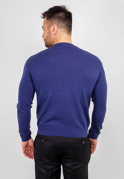 Джемпер мужской GREG G121-12-микроромб (син./сер.)  фото 5