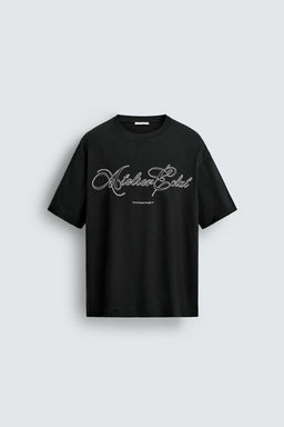 EMBROIDERED SLOGAN T-SHIRT - Zara фото 7