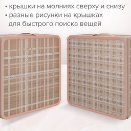 Набор кофров д/хран. с молн. 3шт., 40*30*25см, 30*28*15см, 30*15*15см, LONDON BEIGE, шт - Valiant фото 6