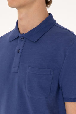 Erkek Slim Fit D_k_ml_ Polo Yaka A__k Lacivert Ti__rt Sepette S_rpriz _ndirim - U.s. polo assn фото 7