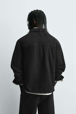 TEXTURED JACQUARD DENIM SHIRT - Zara фото 3