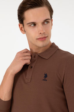 Мужская коричневая базовая толстовка Неожиданная скидка в корзине - U.s. polo assn фото 2