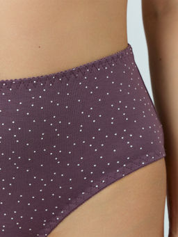 Цена за 2 штуки! Трусы макси женские фиолетовые в горошек - Mark formelle фото 5