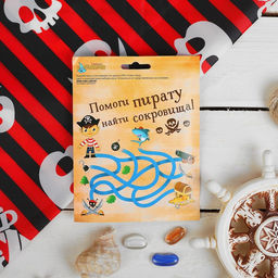 Бандана «Настоящий пират», 50×50 см