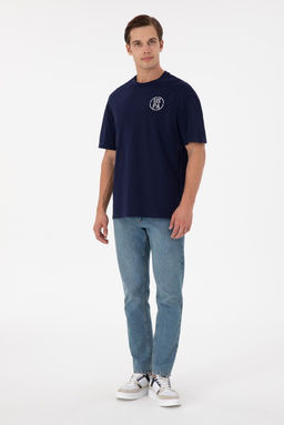 Футболка U.S. Polo Assn темно-синяя из хлопка фото 18