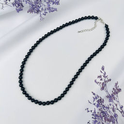 Бусы из Турмалина черного