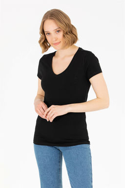 Женская черная футболка Basic - U.s. polo assn фото 8