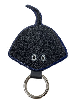 Брелок Sefaro из кожи ската синий