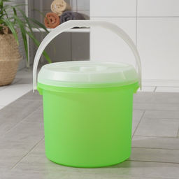 Ведро с крышкой, 15 л, d=30 см, h=28 см, МИКС