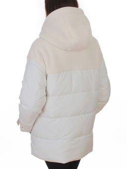 7716 MILK/WHITE Куртка зимняя женская (150 гр. синтепон)